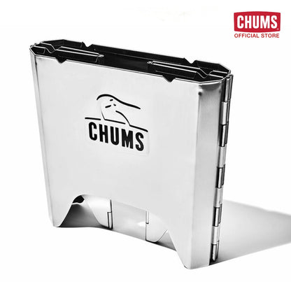 CHUMS Booby Face Folding Fire Pit L / เตาไฟ แคมป์ปิ้ง camping CHUMS ชัมส์ เตาแคมป์ปิ้ง สแตนเลส Stainless ให้ความอบอุ่น
