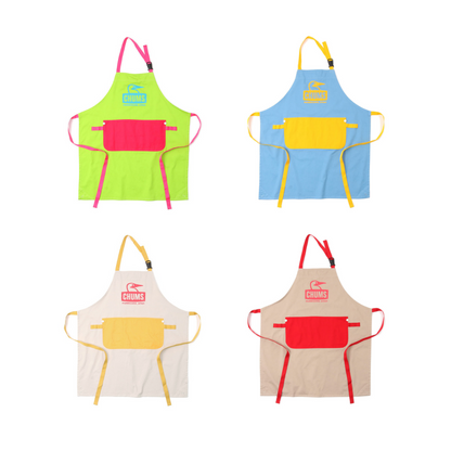 Booby Face Apron l CHUMS  ผ้ากันเปื้อนสีสันสดใส โดดเด่น
