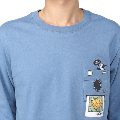 Instant Camera Pocket Brushed L/S T-Shirt | CHUMS