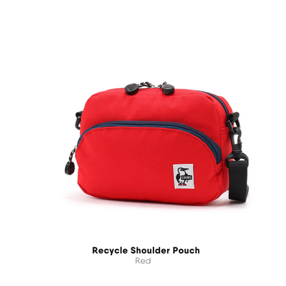 CHUMS Recycle Shoulder Pouch / กระเป๋าสะพายข้าง crossbody shoulder bag ผ้าโพลีเอสเตอร์ รีไซเคิล ชัมส์