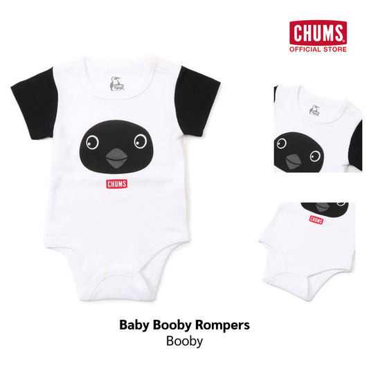 CHUMS Baby Booby Rompers / ชุดจั๊มสูท รอมเปอร์ แขนสั้น สําหรับเด็กทารกแรกเกิด อายุ 0-1 ขวบ newborn ผ้าฝ้าย ชัมส์