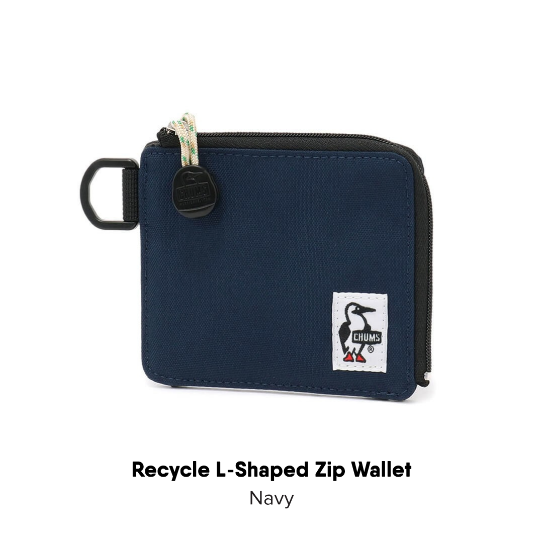 Recycle L-Shaped Zip Wallet | CHUMS