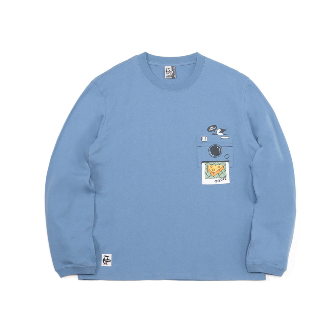 Instant Camera Pocket Brushed L/S T-Shirt | CHUMS