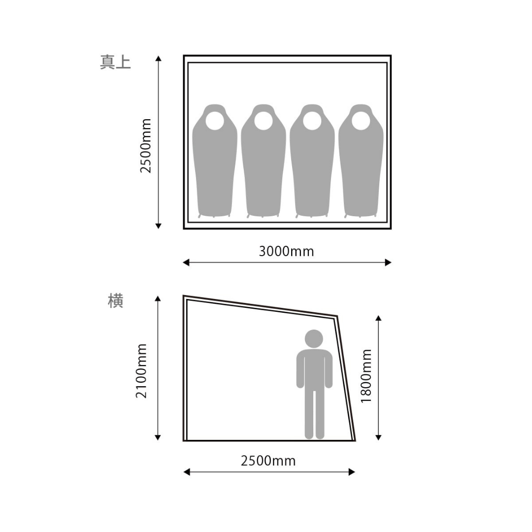 Booby Square Tent 4 l CHUMS