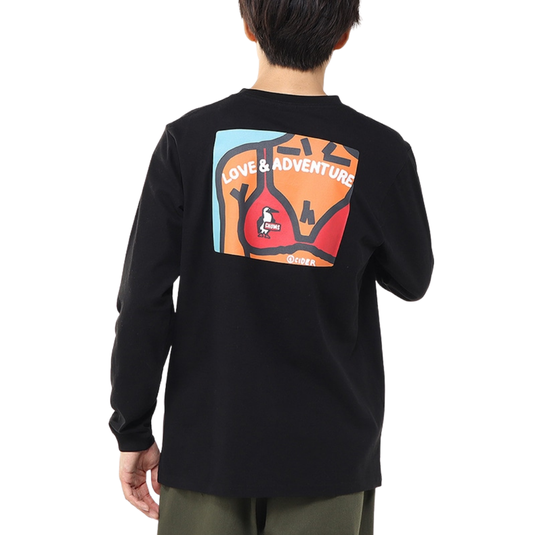 Kaseki Cider Hurricane Girl Brushed L/S T-Shirt | CHUMS