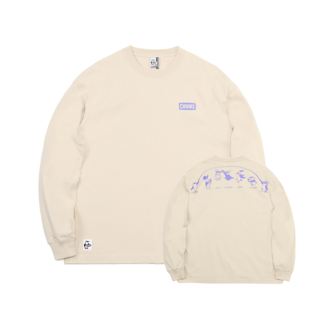 Oversized Large Jump Rope Brushed L/S T-Shirt l CHUMS