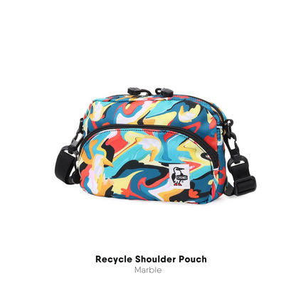 CHUMS Recycle Shoulder Pouch / กระเป๋าสะพายข้าง crossbody shoulder bag ผ้าโพลีเอสเตอร์ รีไซเคิล ชัมส์