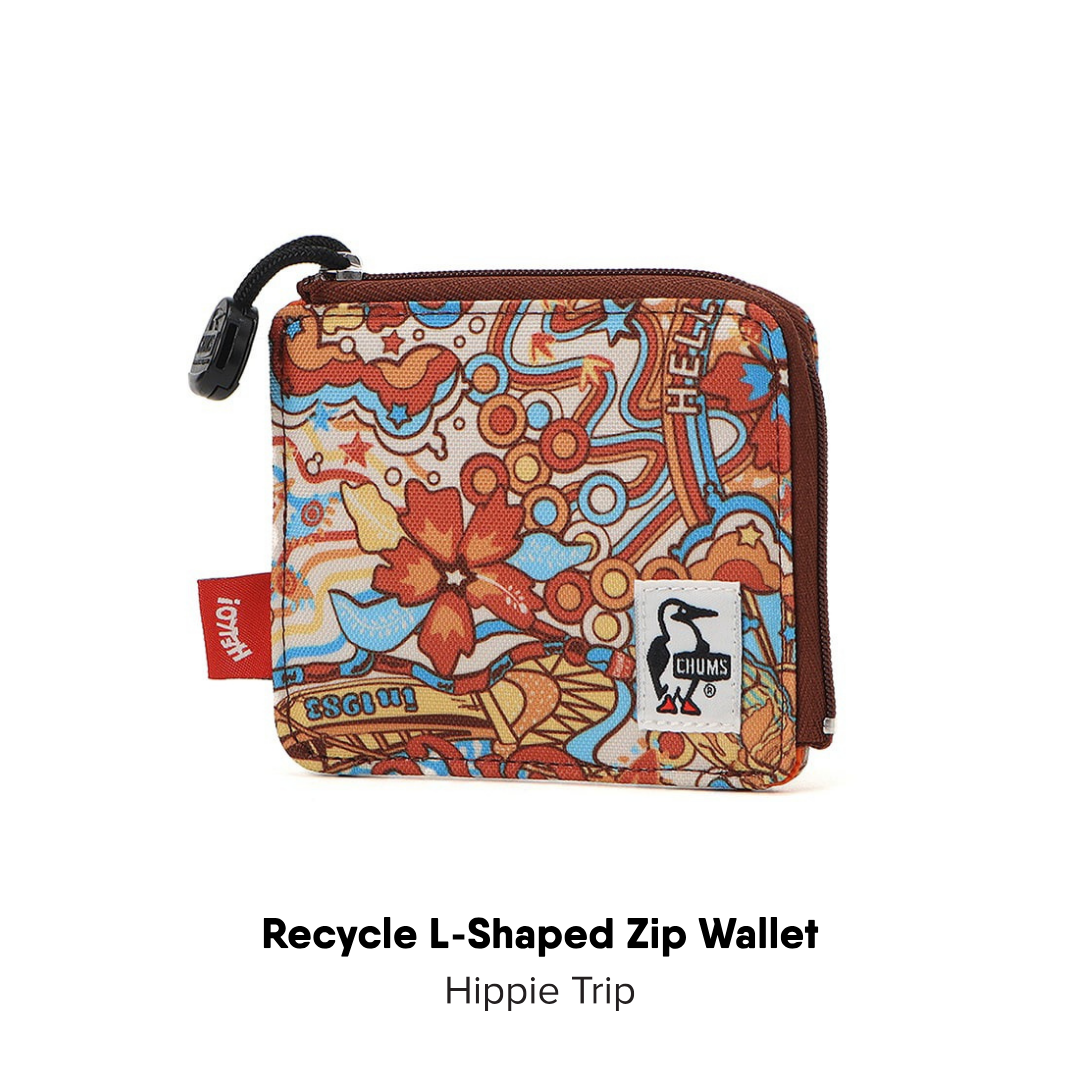 Recycle L-Shaped Zip Wallet | CHUMS