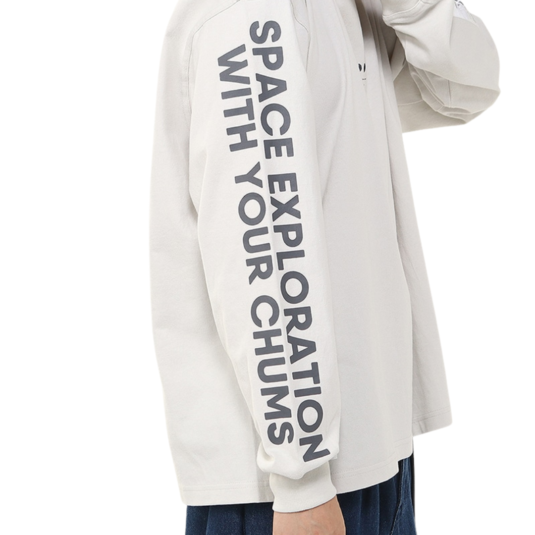 Space Booby Moon Brushed L/S T-Shirt | CHUMS