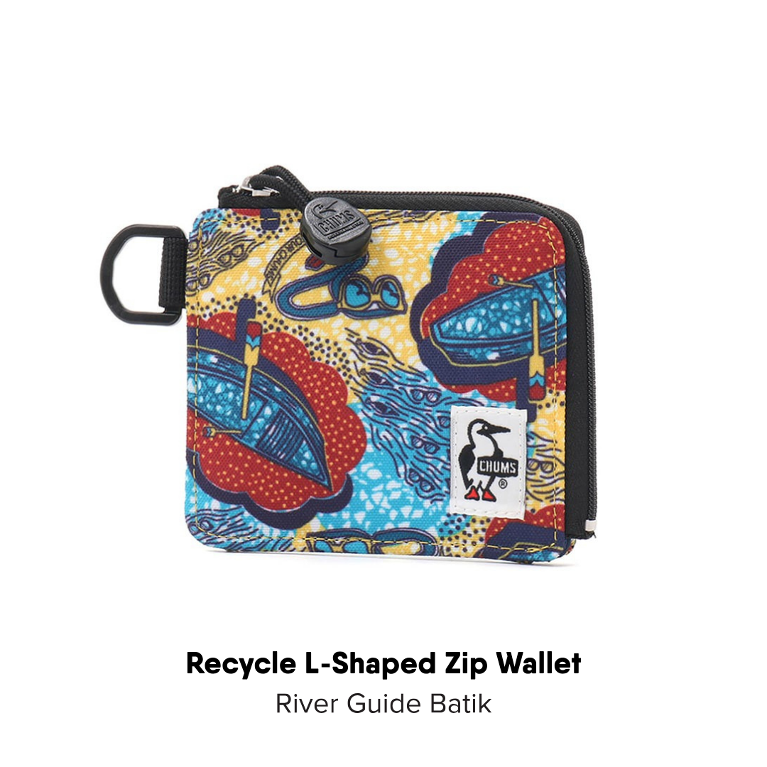 Recycle L-Shaped Zip Wallet | CHUMS