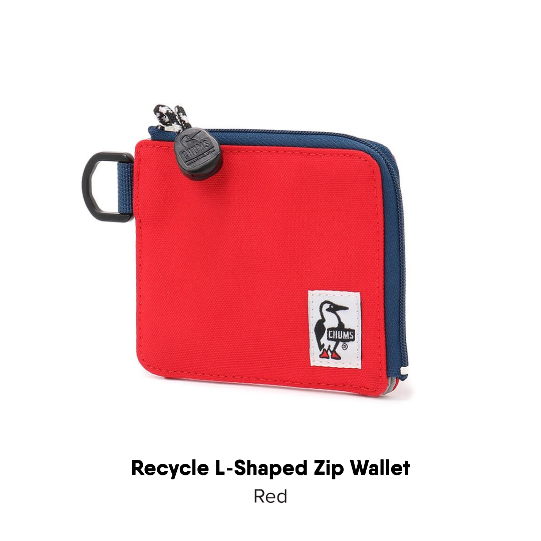 Recycle L-Shaped Zip Wallet | CHUMS