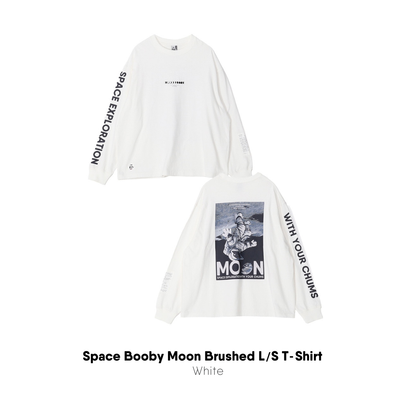 Space Booby Moon Brushed L/S T-Shirt | CHUMS
