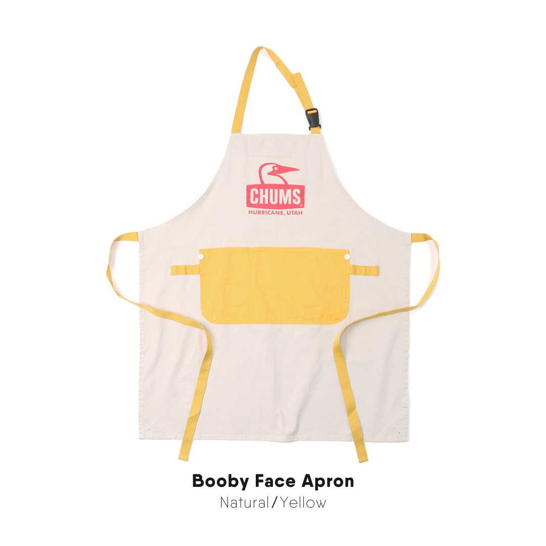 Booby Face Apron l CHUMS  ผ้ากันเปื้อนสีสันสดใส โดดเด่น