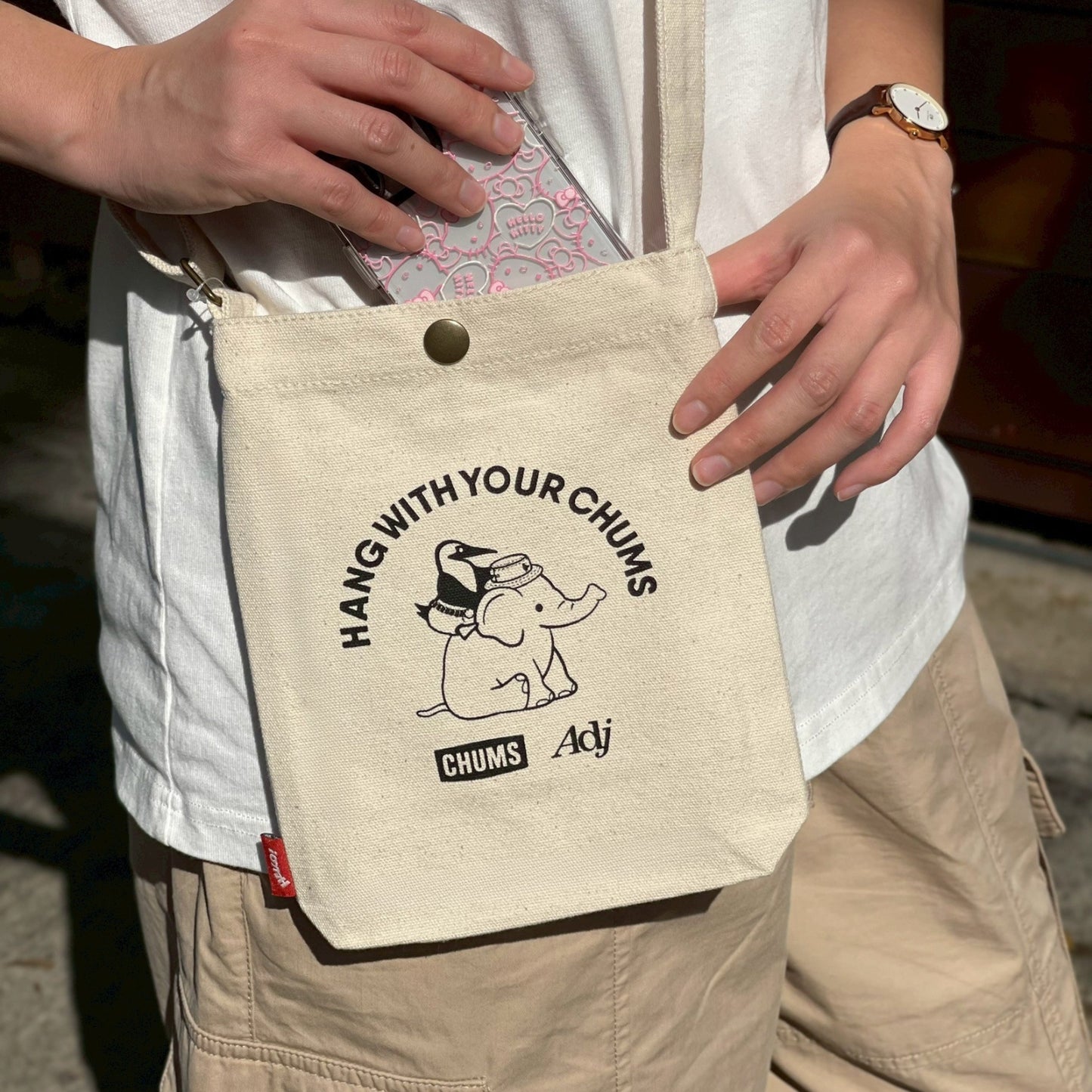 CHUMS x Adj Canvas Mini Shoulder